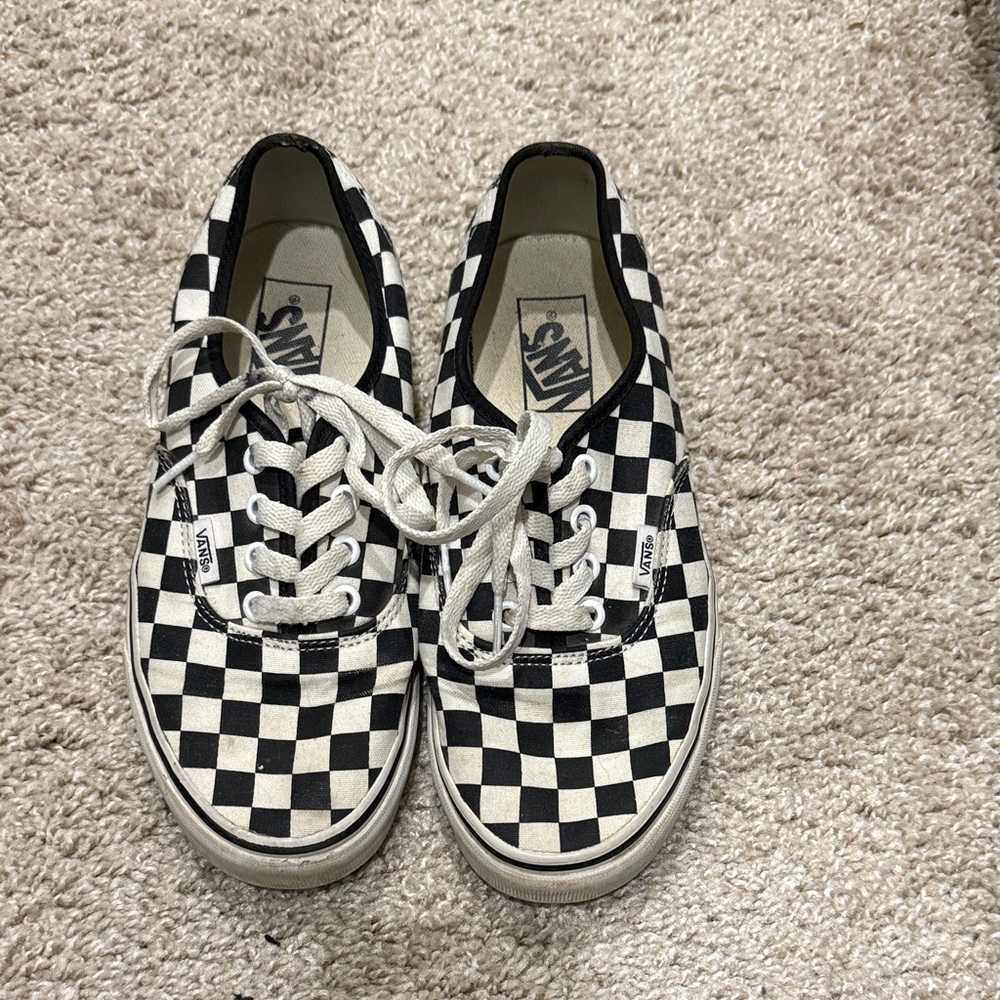 Vans Black and White Checkered Shoes